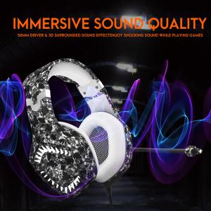 PS4 Xbox One 20000Hz DC5V +/- 5% Camouflage Gaming Headset