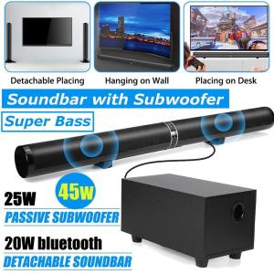 Quality 2.0 Channel Wireless Bluetooth Soundbar 80W With Remote Control for sale