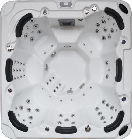 Combo Massage Whirlpool Hot Tub , Jet Spa Tub With Aesthetic Design Eco Friendly