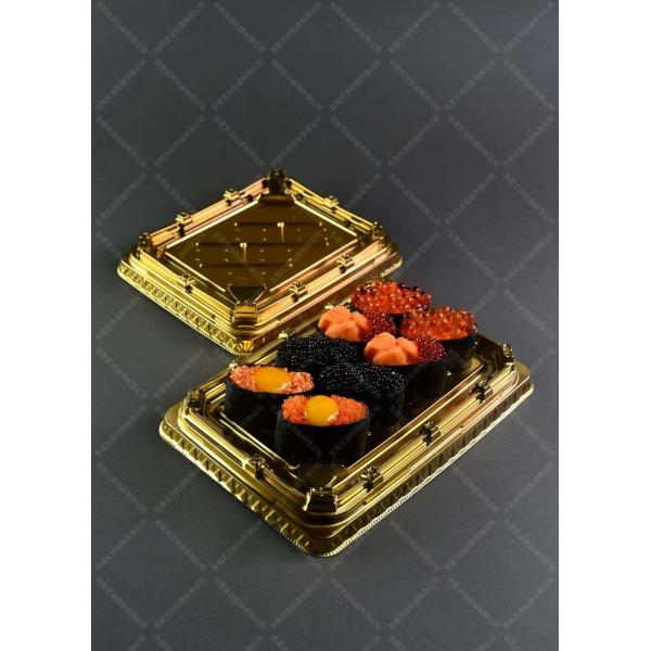 Traditional Japanese Sushi Box in Plastic for Food and Fruit Service
