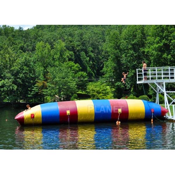 Buy Red / Blue / Green Inflatable Water Pillow Water Floating Launch Toy at wholesale prices
