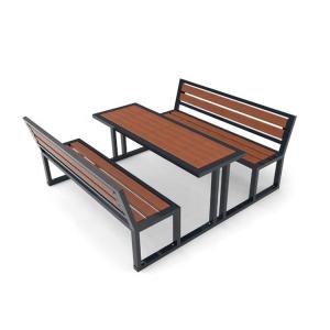 Quality Garden Furniture L2000*W1700*H800mm Camping Table And Bench Set for sale