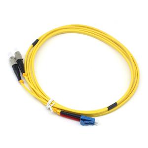 LSZH 3.0mm St Lc Fiber Patch Cable 2.0mm Duplex LC UPC To FC UPC SM