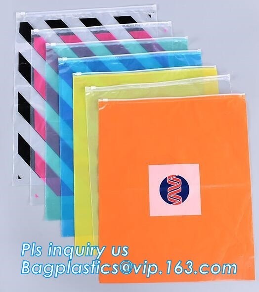 Buy slider bag for underwear packaging slider zipper vinyl bag for clothing, zipper closure pvc slider bag clear size A4 off at wholesale prices