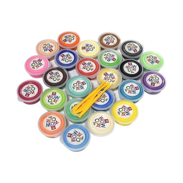 Children 24 Colors Coloured Modelling Clay Large Package Ultralight Kids Gift Toy Set