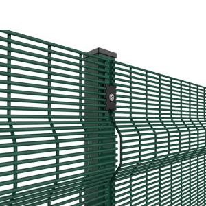 Anti Climb 358 Security Fence PVC Coated Easily Assembled Corrosion Resistant