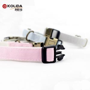 Cute Colorful Canvas Webbing Dog Collar For Safety Walking Customized Size
