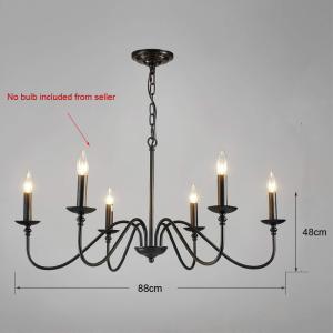Modern Simple Pendant Lamp Living Room Kitchen Dining Room Lamp American Iron