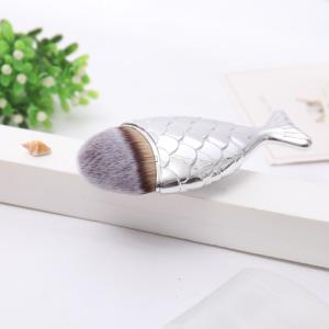 Plastic Handle Single Mermaid Fish Tail Face Foundation Brush