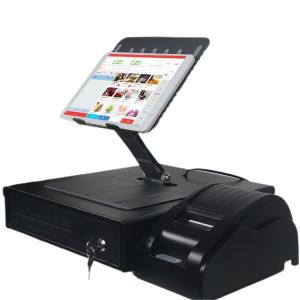Foldable Tablet POS Machine with 9.7 inch IPS Display and Cash Drawer for Retail