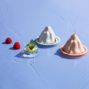 Quality Roll Over Image To Zoom In Ice Cube Molds, Cocktail Ice Cube Tray, Silicone Ice Mountain Shaped Ice Molds Snow Mountain Mould for sale
