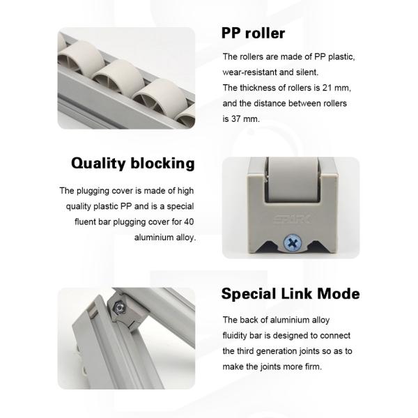 Strengthen Sheet Metal 41x35 Aluminum Roller Track