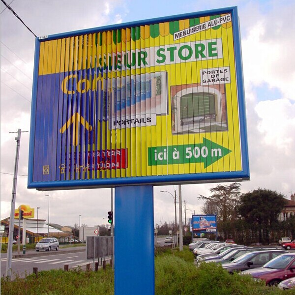 Buy one side with three ads outdoor trivision billboard at wholesale prices