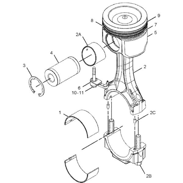 2382717 1979257 Piston Ring Excavator Spare Parts Fit For C13 E345D E349D