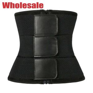Quality Black Hollow Body Sculpting Elastic Three Band Waist Trainer For Love Handles for sale