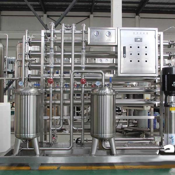 RO Membrane System Brackish Salty Seawater Desalination Equipment 50T/hour 3500KG SUS304 / S316L