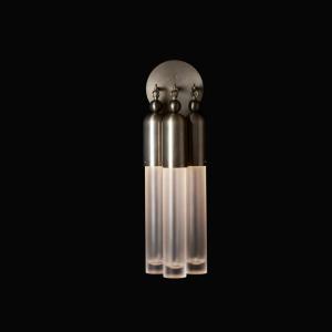Custom Modern Indoor Tassel Wall Sconce Lamp Cylindrical Glass Shade for Hallway