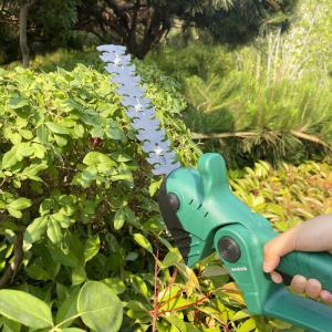 Rechargeable Lithium Hedge Trimmer with Interchangeable Heads for Precision
