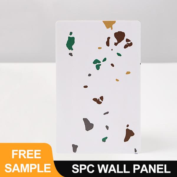 SPC Wall Panel 600*2440*4mm Waterproof Stone Plastic Eco-Friendly Wood Grain