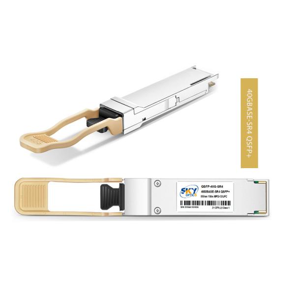 40GBASE-SR4 QSFP 40G Optical Module With Single MPO Connector DDM / DOM