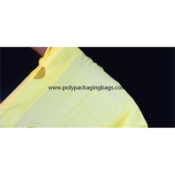 0.08mm PE CPE Drawstring Underwear Bags For Laundry
