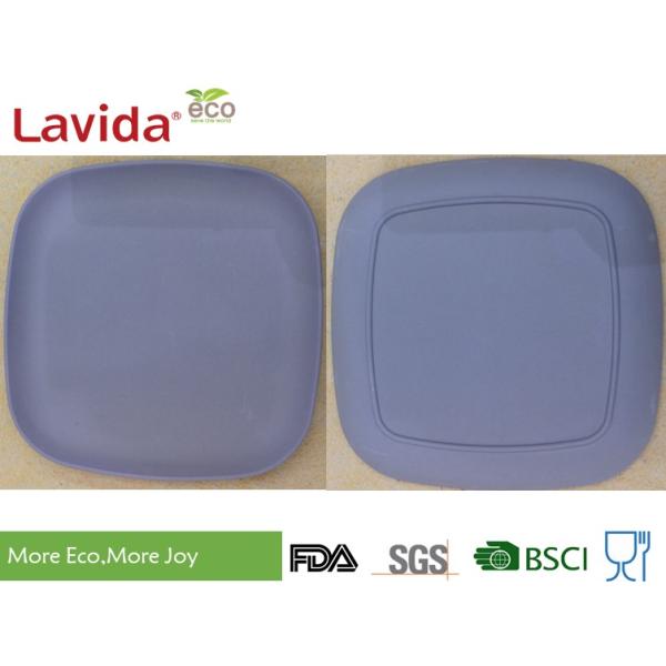 Tasteless Bio Bamboo Fiber Plates Heavy Metal Free Contemporary Fashionable Design