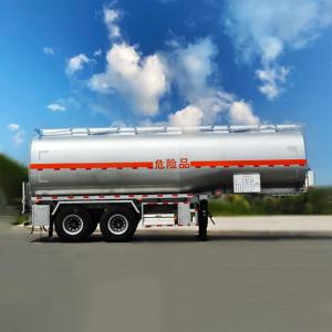                    30400L 23t Capacity Carbon Steel Fuel and Refuel Tank Semi Trailer with 2 Axles for Fuel and Diesel Transit in Downtown             