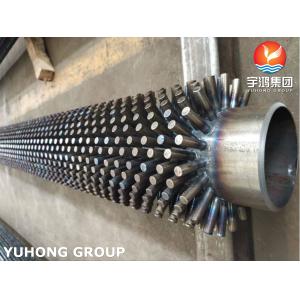 China ASTM A335 P9 Chromium-Molybdenum Alloy Studded Finned Tubes for High-Temperature Furnace Applications on sale