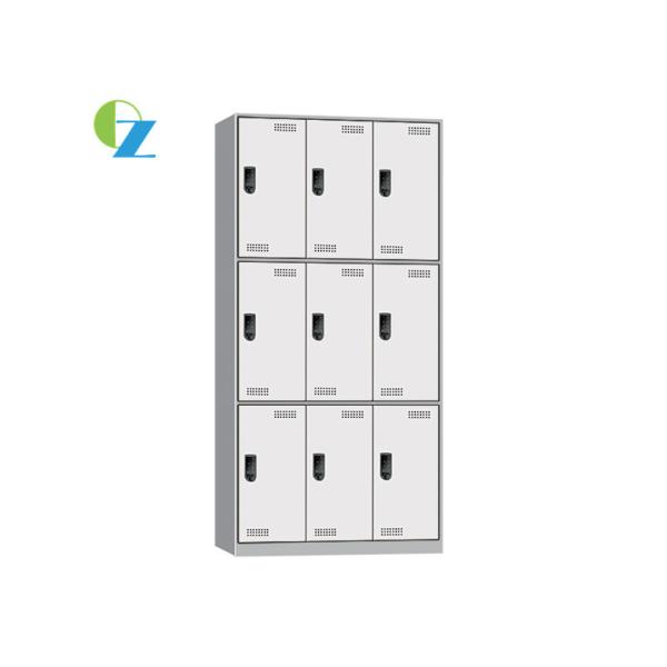 Durable Nine Doors Office Locker Cabinet With Ventilation Hole Rust Resisting