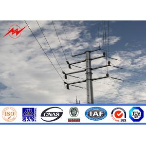 Quality Q235 12m electrical Steel Utility Pole for power transmission for sale