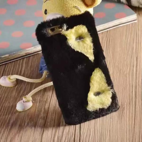 Buy PC Plush Monster Full Rabbit Hair Handmade Cell Phone Case Back Cover For iPhone 7 6s Plus at wholesale prices