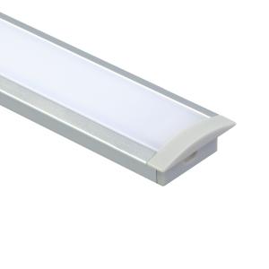 Milky Anodized U Shape Aluminium Profile For Kitchen Light Recessed