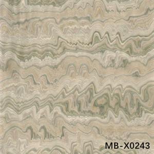 Quality High-End Custom Wood Veneer Marble MB-X0243 Marble Grain 0.15-1.0mm Thickness For Decoration for sale