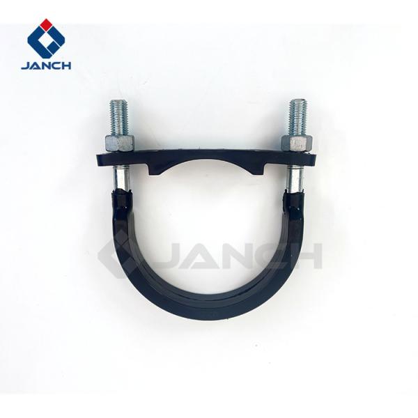 U Shaped Pipe Clamp Bolt Concrete U Bolt Polyurethane / Plastic Wrapped For Pump Truck