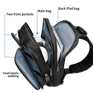 Fashionable Crossbody Mens Sling Bag Waterproof OEM/ODM Accepable