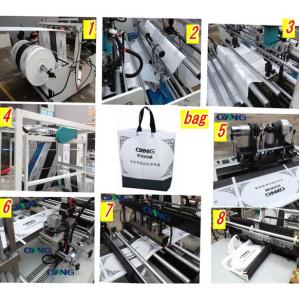 LCD ultrasonic pp nonwoven cloth handle / carrier / zipper bag manufacturing