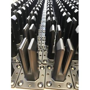 Glass Spigot Clip Precision Investment Casting Glass Clamp in Matt Black with