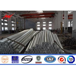 11kv Transmission / Distribution Galvanized Electrical Steel Power Pole 5m