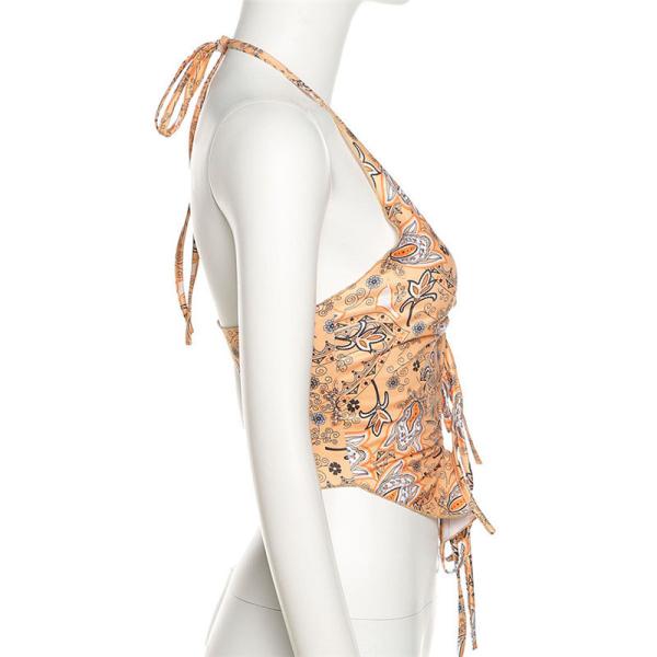 Sexy Low Cut Backless Slim Women's Halter Tank Tops