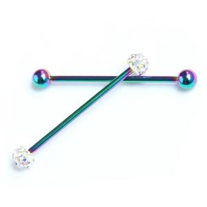 Wholesale Body Piercing Jewelry Surgical Steel Industrial Barbells Earring