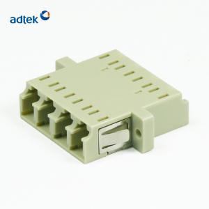 1000mating LC Quad Adapter , Multimode Fiber Optic Coupler