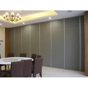 Aluminium Frame Sliding Folding Soundproof Movable Partition Walls Wooden