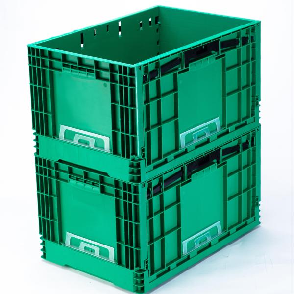 Customized Logo Bule Transportation Box Folding Plastic Collapsible Moving