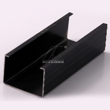 Buy Black Anodized Aluminium Alloy Profile Customize Water Tightness High Stiffness at wholesale prices
