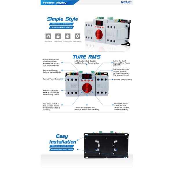 Q1 Class CB Dual Power Automatic Transfer Switch(ATS)