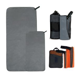 China Gym Towel Microfiber Suede Sports Towel Custom Logo With Elastic Band on sale