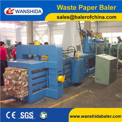 Buy 50Ton small  Waste Paper Balers to press cardboard and plastic with 2-4ton/h capacity with baler size 600X600X1000mm at wholesale prices