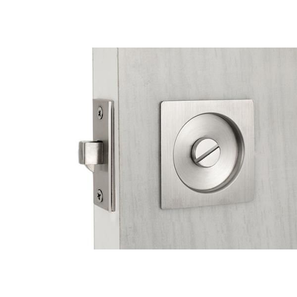 Home Security Door Locks Sliding Round Face Pull Adjustable Hook Projection