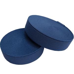 Brushed Polyester Elastic Webbing 25mm Elastic Band Dark Blue