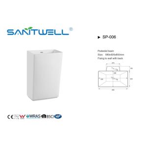 European Style Bathroom Sink Basin Classic Pedestal Basin For Bathroom